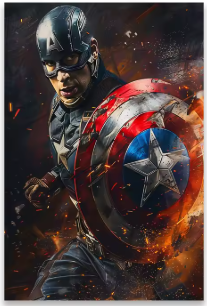 Superhero canvas painting, a must-have wall art that transforms any room into an adventure stage.